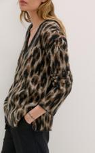 Moda Operandi By Malene Birger Herah Oversized Leopard-jacquard Sweater