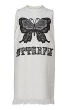 Andrew Gn Butterfly Embroidered Fringed Mini Dress
