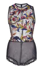 Moda Operandi Zuhair Murad Sequin Embellished Sheer Tank Size: 32
