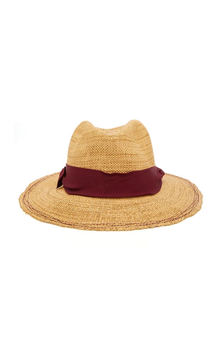 Lola Hats Rise N Shine Grosgrain-trimmed Raffia Hat