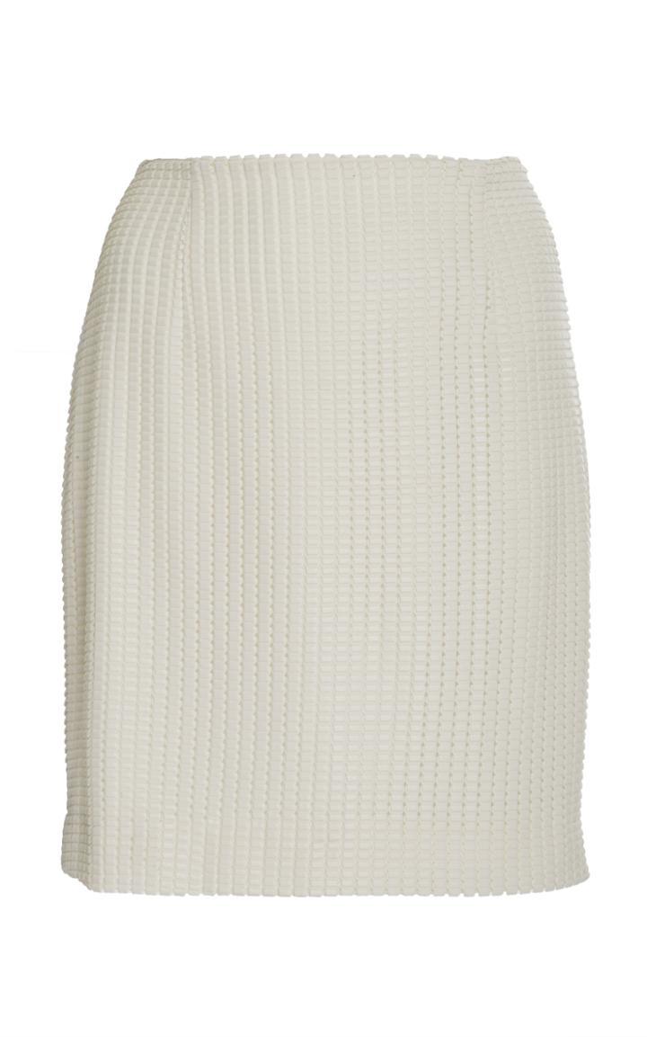 Sally Lapointe Ribbed Mini Skirt