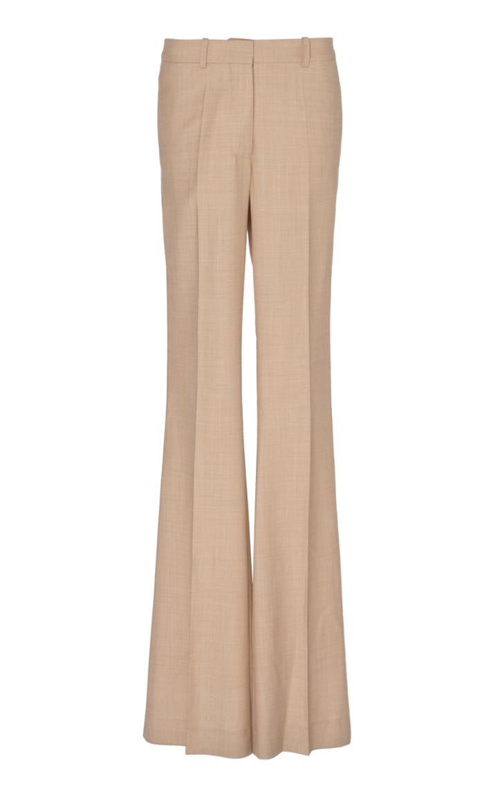 Victoria Beckham Flared High-rise Wool Trousers