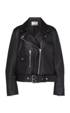 Acne Studios New Merlyn Belted Leather Motorcycle Jacket