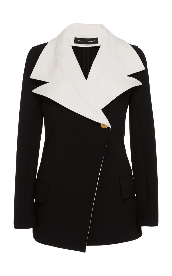 Proenza Schouler Novelty Lapel Stretch-wool Blazer