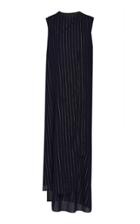 Jeffrey Dodd Wool Overlap Panel Maxi Dress