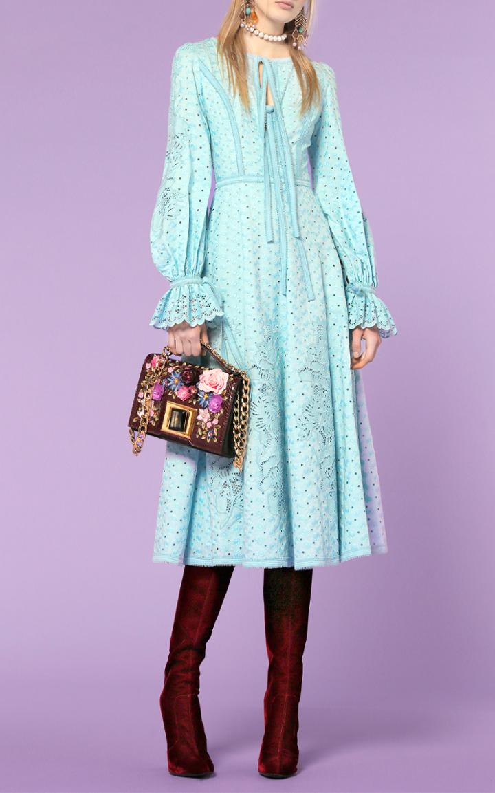 Andrew Gn Eyelet Dress