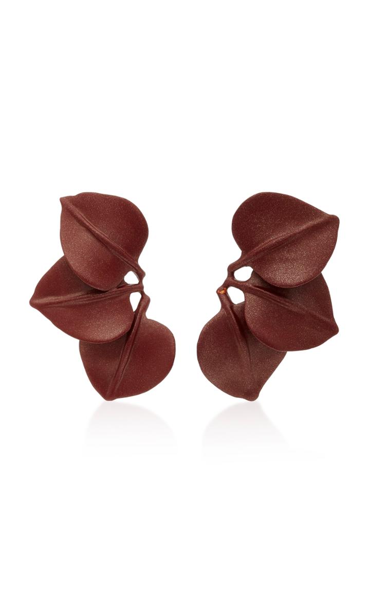 Vanda Jacintho Coated Floral Earrings