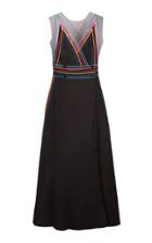 Yanina Demi Couture A-line Cotton Maxi Dress