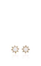 Anna Sheffield Rosette Starlight Ear Jacket Stud Earrings