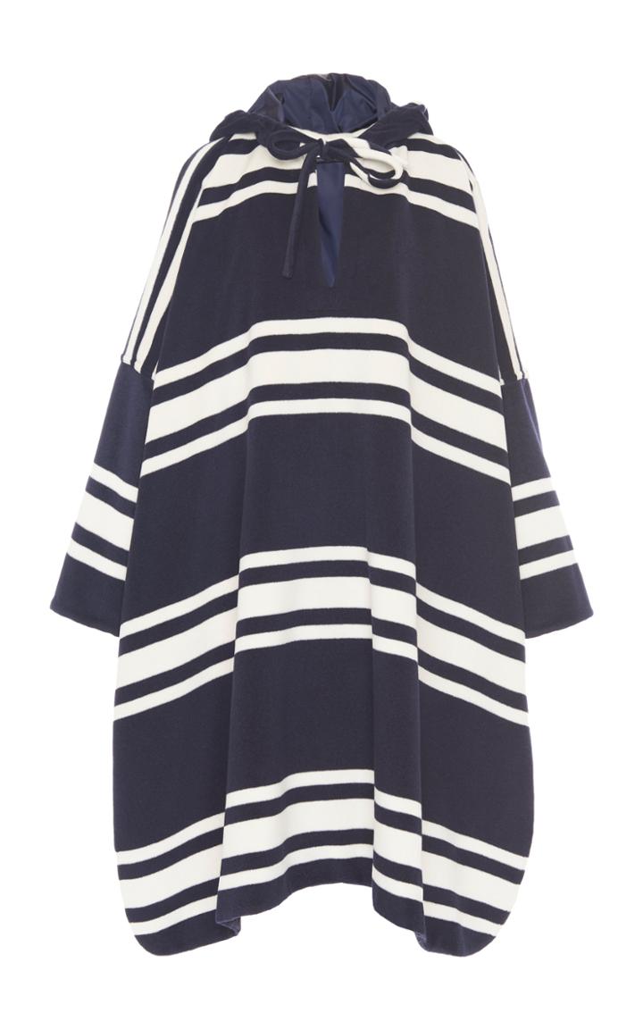 Moda Operandi Max Mara Pecos Striped Wool-cashmere Cape