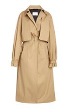 La Collection Evelyn Belted Cotton-gabardine Trench Coat