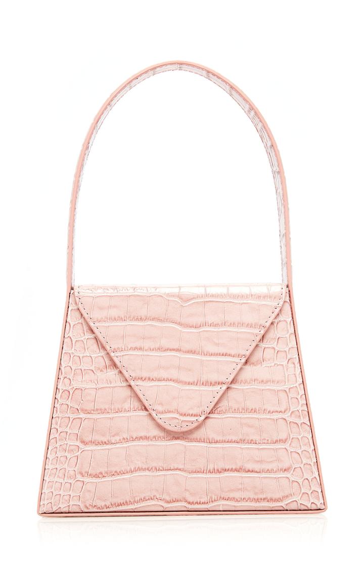 Moda Operandi L'afshar Liza Croc-effect Leather Top Handle Bag