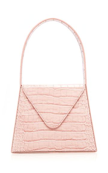 Moda Operandi L'afshar Liza Croc-effect Leather Top Handle Bag