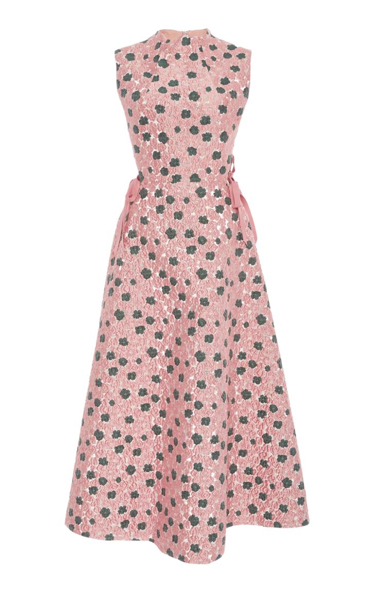 Lela Rose High Neck Full Skirt Dress