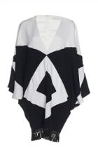 Andrew Gn Tassel Hem Crepe Tunic Dress