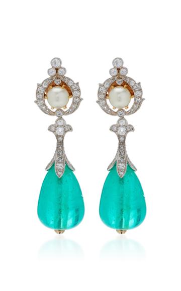 Eleuteri 18k Colombian Emerald Earrings