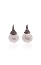 Sanjay Kasliwal 14k Gold Silver Pearl And Diamond Earrings