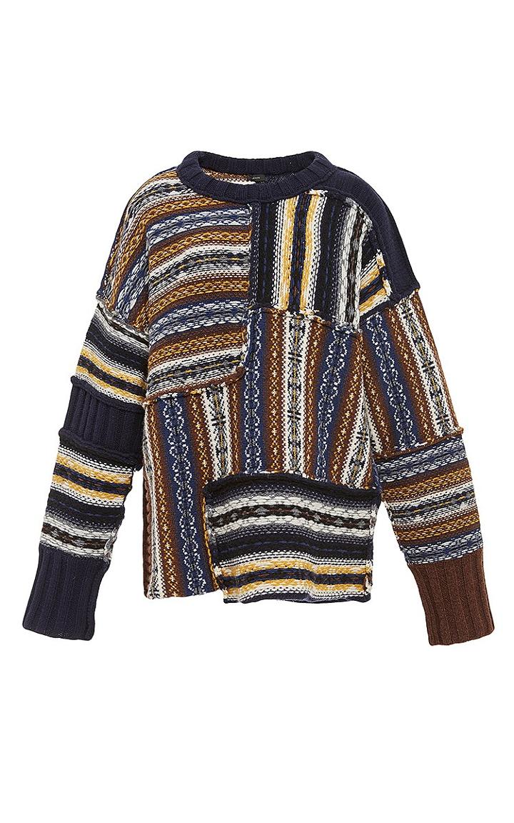 Joseph Patterned Oversized Long Sleeve Sweater