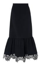 Moda Operandi Andrew Gn Embroidered Crepe Skirt Size: 34