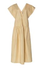 Jil Sander Drop-waist Leather Dress