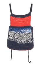 Victoria Beckham Crochet Cotton-blend Tank Top