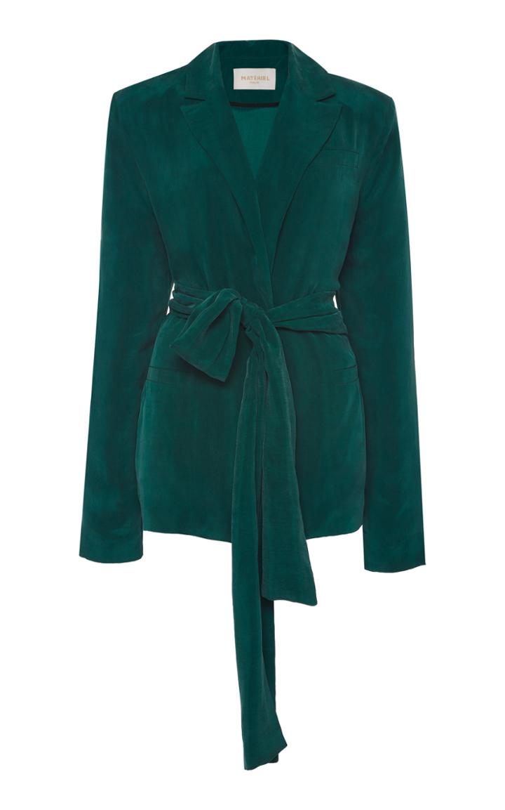Moda Operandi Matriel Lightweight Waist Tie Blazer Size: S