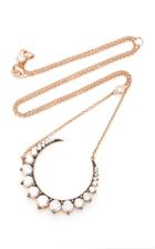 Moda Operandi Shay 18k Rose Gold Large Crescent Moon Necklace