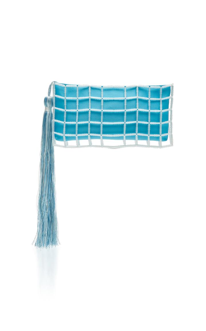 Carolina Santo Domingo Exclusive Stella Beaded Satin Clutch