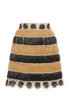 Moda Operandi Dolce & Gabbana Striped Raffia Skirt Size: 38