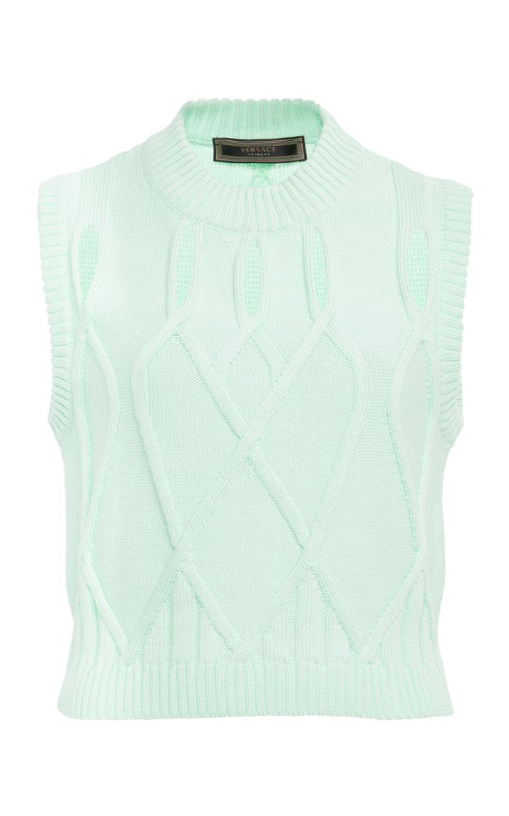 Versace Cable Knit Top