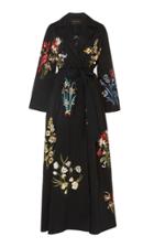Biyan Hazelda Cotton Floral Long Coat Dress