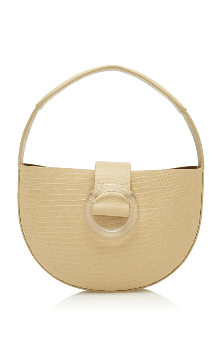 Imago-a Mini Demi Lune Lizard-effect Leather Top Handle Bag