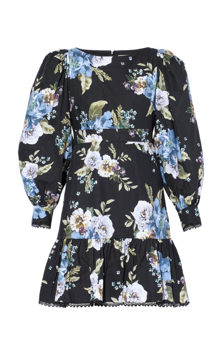 Moda Operandi Erdem Rydal Cotton Floral Mini Dress