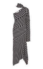 Monse Striped Chevron Jersey Dress