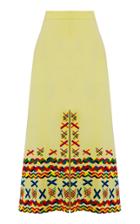 Mochi Frida Embroidered Flare Skirt