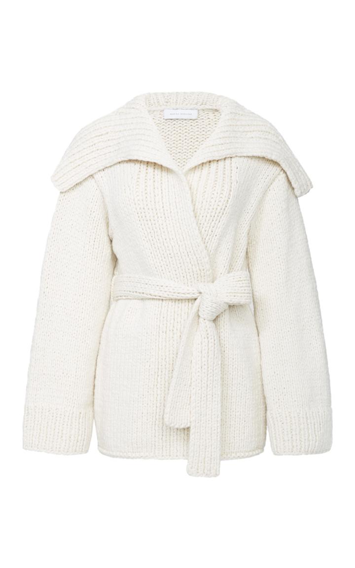 Marina Moscone Handknit Wrap Cardigan