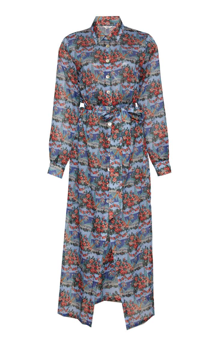 Moda Operandi Liberty London Dina Marella Printed Cotton-voile Shirt Dress Size: S