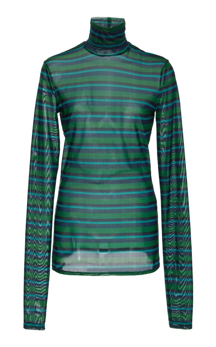Proenza Schouler Pswl Long Sleeve Stretch Cotton Turtleneck