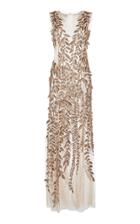 Alberta Ferretti Embroidered Tulle Gown