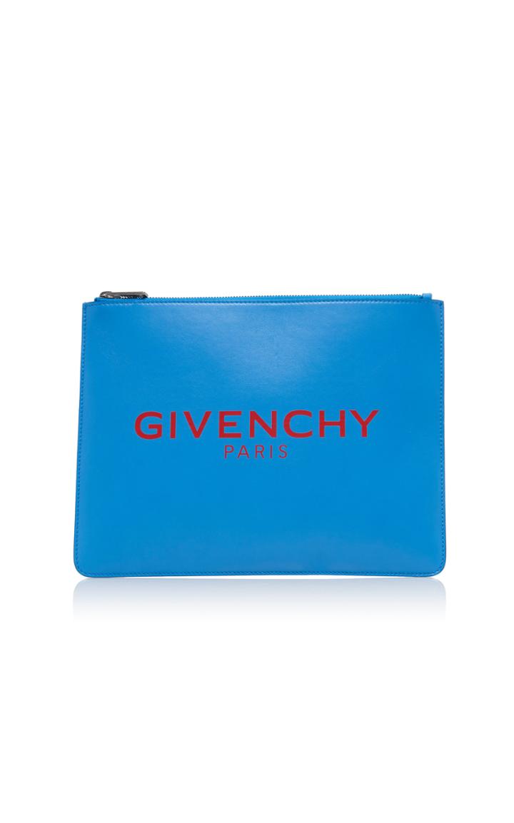 Givenchy Large Leather Zip Pouch
