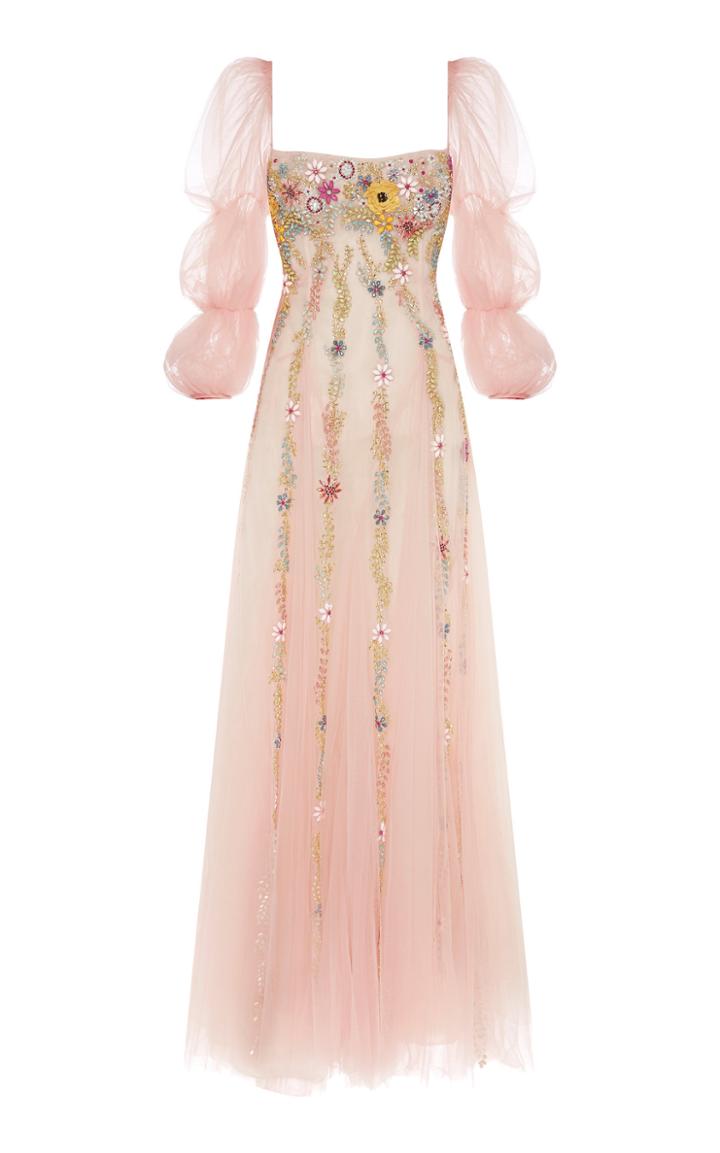 Rachel Gilbert Roisin Tulle Sleeve Gown