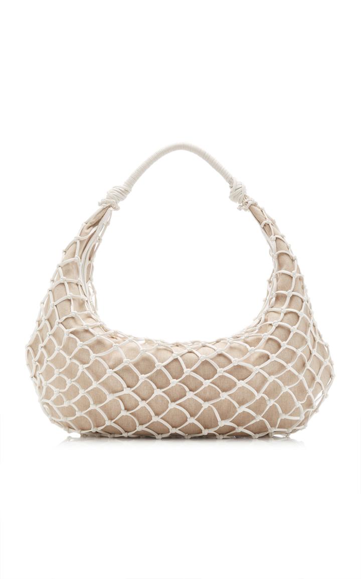 Moda Operandi Staud Large Luna Net Vegan Leather Shoulder Bag