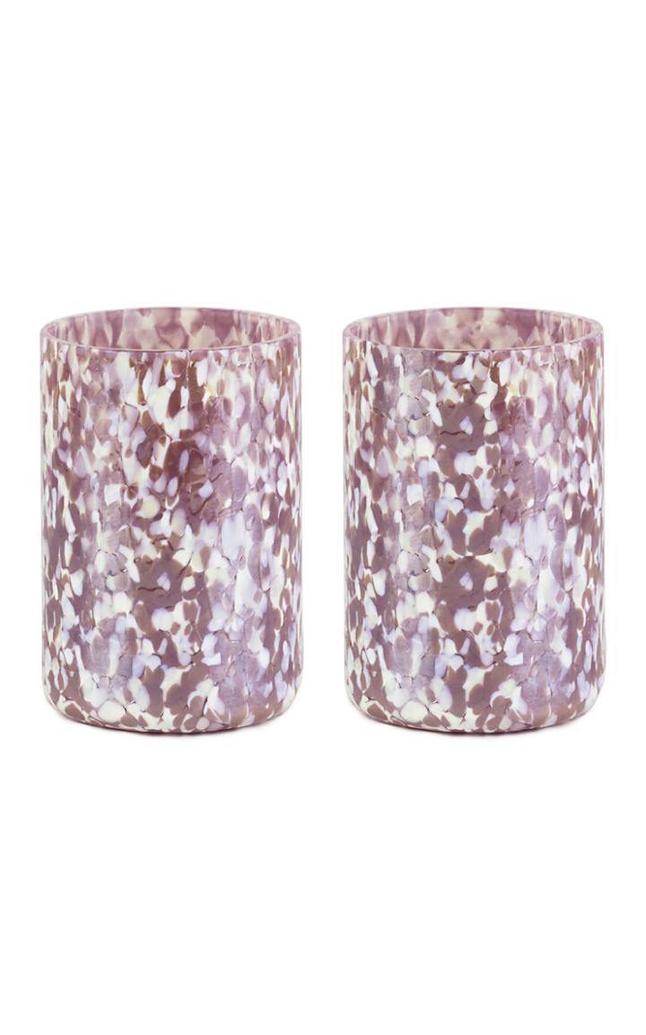 Moda Operandi Stories Of Italy Set Of Msm 2 Ivory & Violet Glasses