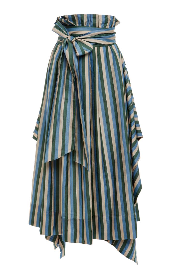 Lee Mathews Smithson Stripe Asymmetric Skirt