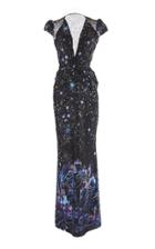 Zuhair Murad Starts Cap Sleeve Gown