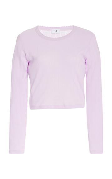 Leset Cotton Cropped Top