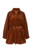 Dodo Bar Or Bella Belted Cotton-corduroy Jacket
