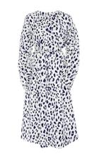 Tibi Cheetah-print Silk Dress