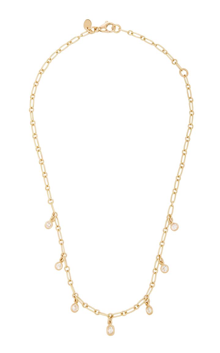Single Stone Diamond Drop Necklace