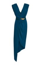 Elie Saab Sleeveless Jersey Asymmetrical Dress